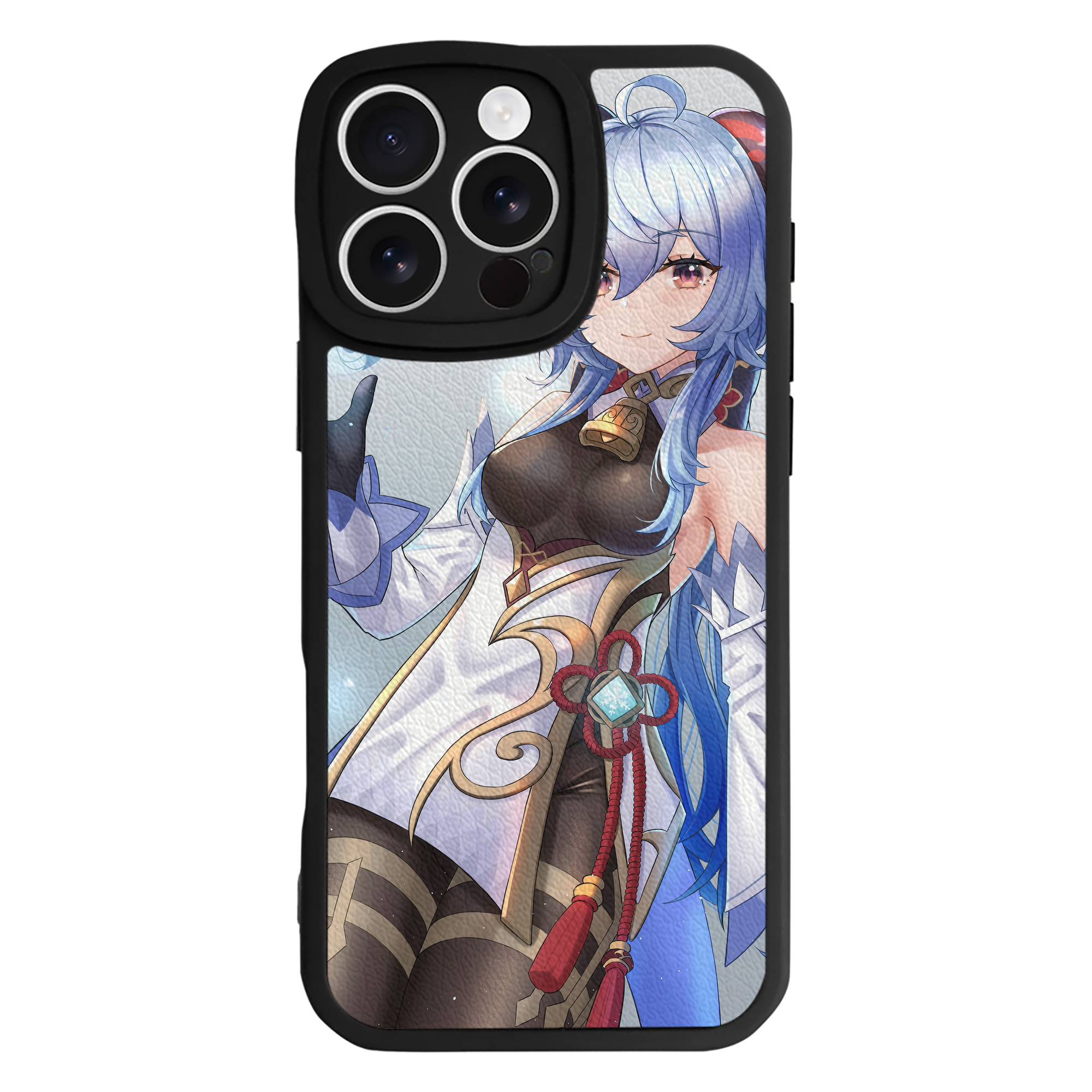 げんし神 genshin 【iPhone 16シリーズ対応】シリコンスマホケース（レザー調） 材質：シリコン